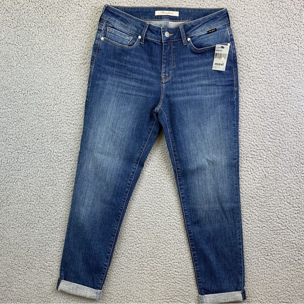 Mavi Jeans Womens ADA Boyfriend Blue Jeans 27x25 New NWT
